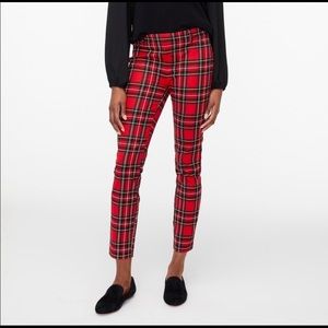 Tartan, plaid J crew high rise Cameron pant